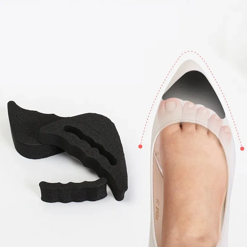 Color: Black, Ships From: United States - High Heel Toe Plug Insert Shoe Big Shoes Toe Front Filler Cushion Pain Relief Protector Foot Care insert Women Shoes Accessories