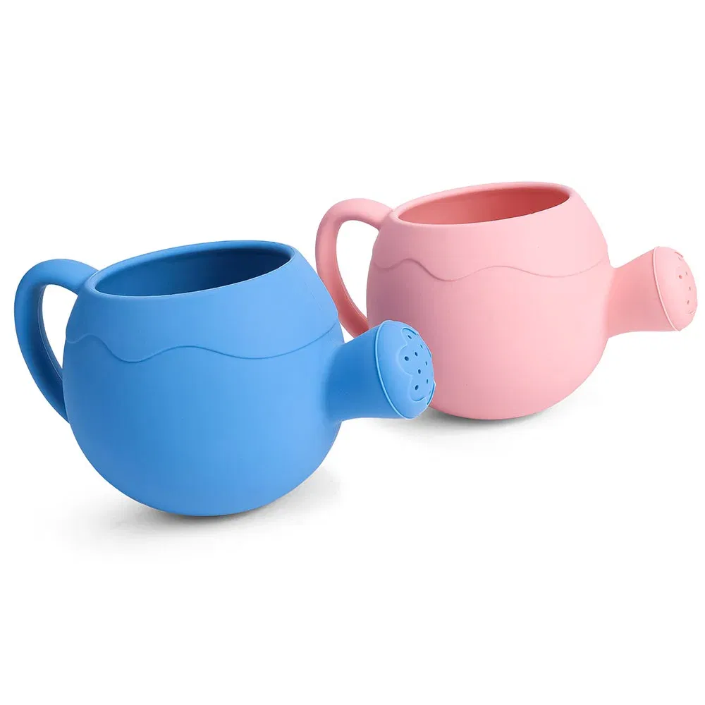 Color: Dark Khaki - Summer Beach Toys Sand playing tools Soft Silicone Watering Pot Rake Set Play Sand Bucket Shovels Suitable for children outdoors