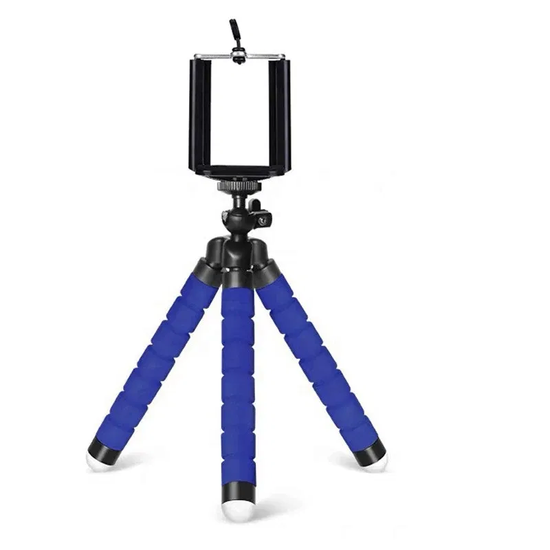 Color: Blue - Tripods Tripod For Phone Mobile Camera Holder Clip Smartphone Monopod Tripe Stand Octopus Mini Tripod Stativ For Phone