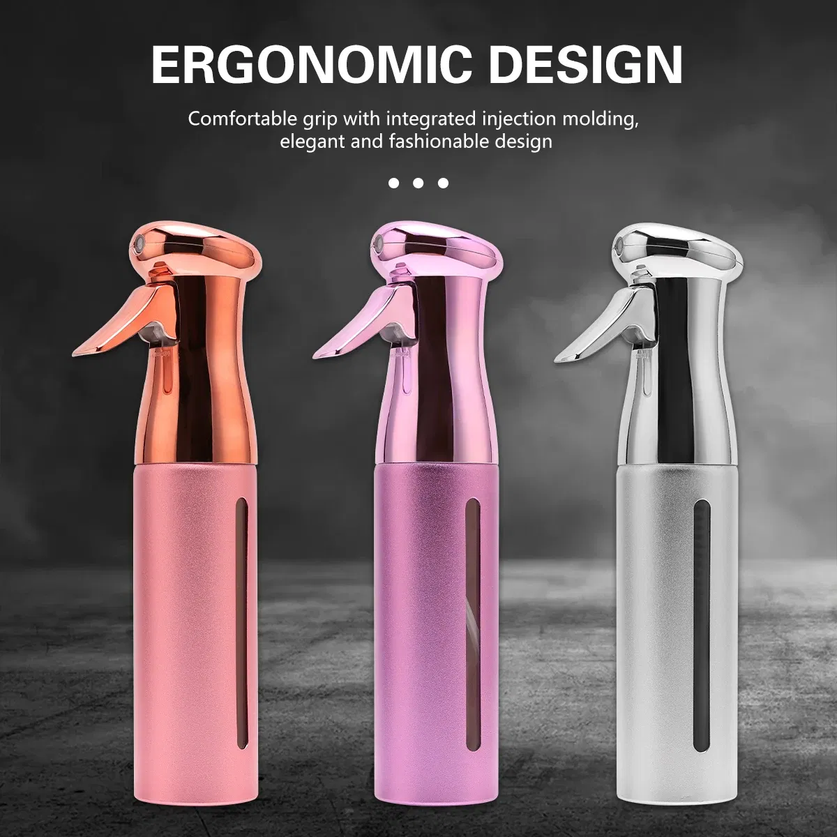 Color: Gold - 300ML Hairdressing Barber Spray Bottle High Pressure Pro Water Fine Mist Sprayer Haircut Barbershop Tools