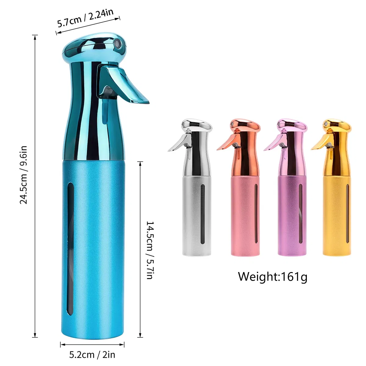 Color: Gold - 300ML Hairdressing Barber Spray Bottle High Pressure Pro Water Fine Mist Sprayer Haircut Barbershop Tools