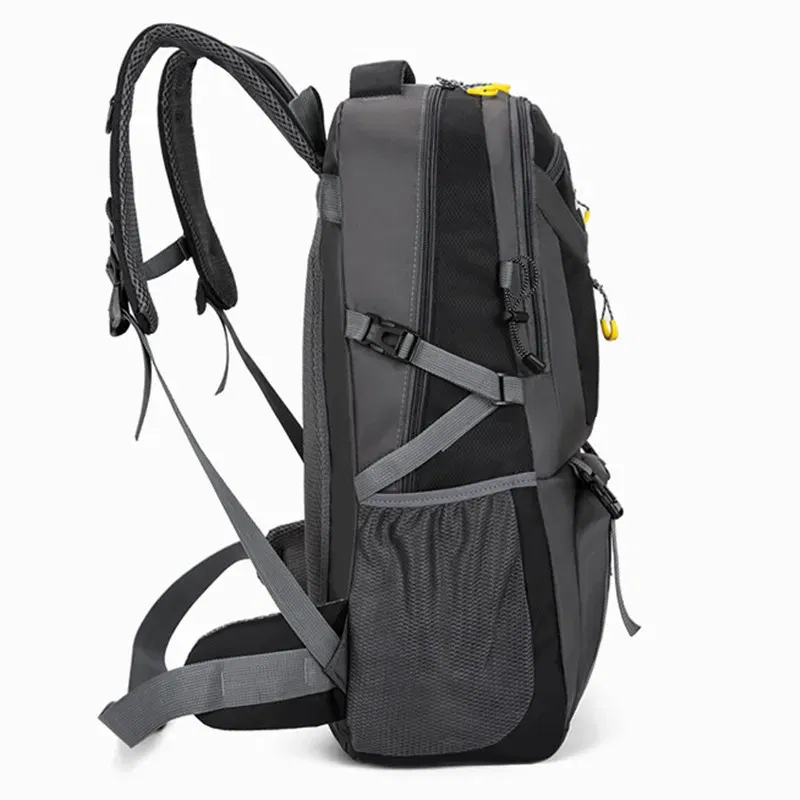 Color: Yellow - 2024 New High Capacity Outdoor Sports Travel Backpack 40L/60L Mountaineering Backpack