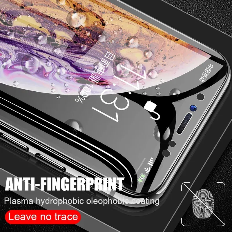 Color: Frosted - Protective Hydrogel Film for iPhone XS Max X XR Screen Protector for iPhone XR X XS Max (Not Glass) Protection Protect Foil Film