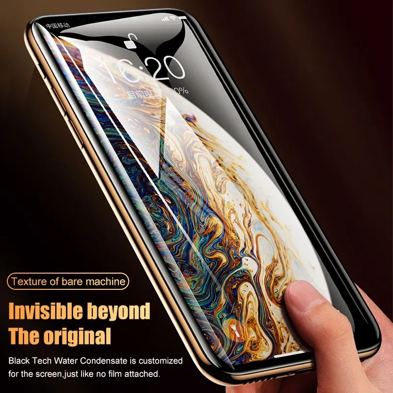 Color: Frosted - Protective Hydrogel Film for iPhone XS Max X XR Screen Protector for iPhone XR X XS Max (Not Glass) Protection Protect Foil Film