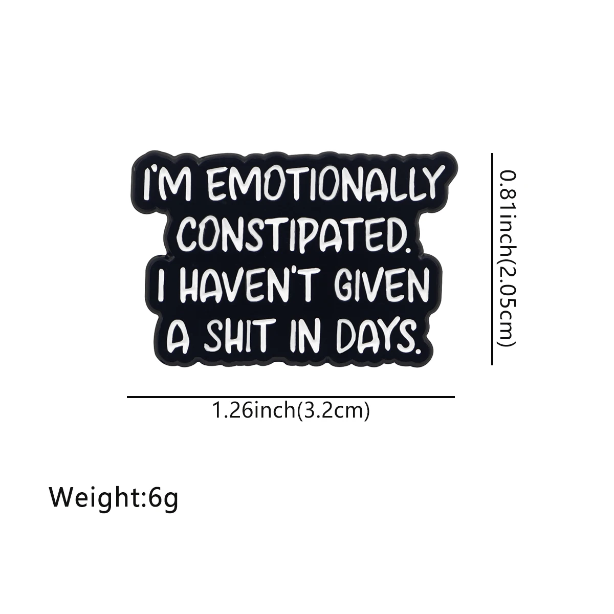 I'M Enamel Pin Funny Quotes Brooch Pines Lapel Pins Badge on Backpack Clothing Accessories Fashion Jewelry Friends Gifts