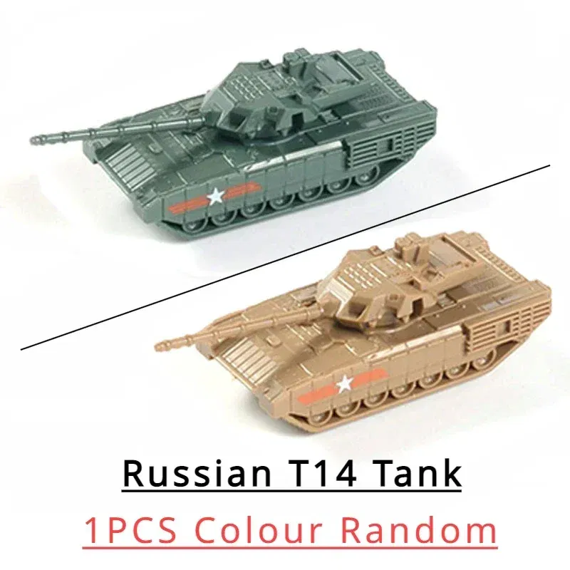 Color: Brown - 1/144 4D Classic Tank Model WWII Tiger Leopard US GER CHN USSR RUS Finished Model Sand Table Plastic Tanks Toy
