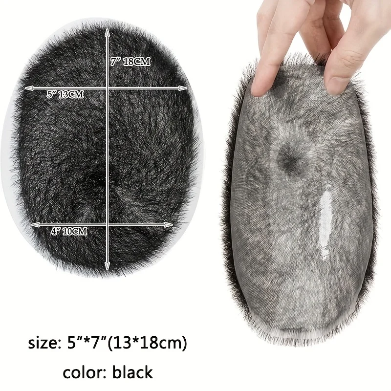 Toupee Color: 20R#, Toupee Density: 110% - PROKYVITY 11g Buzz Short Cut Men's Toupee Human Hair Natural Male Hair Replacement System PU Invisible Extension Hairpiece
