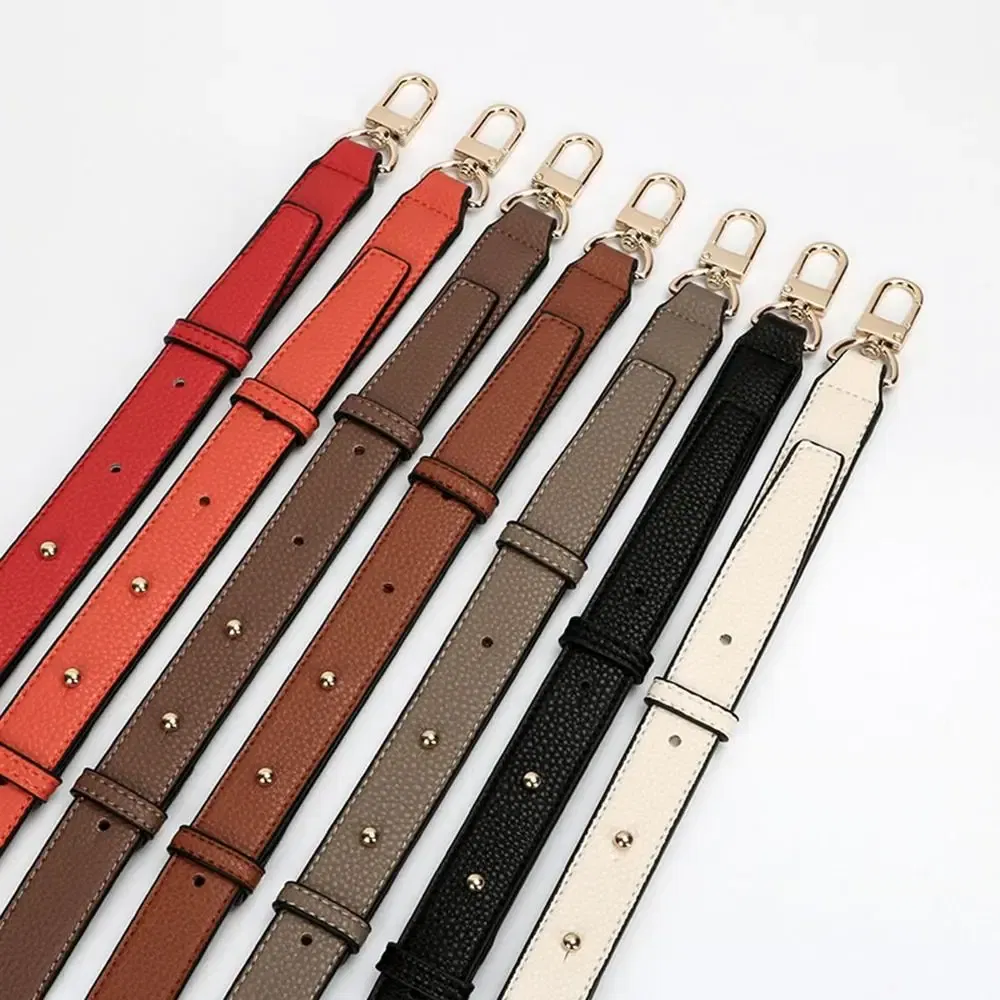 Color: Orange - Genuine Leather Handbag Strap Shoulder Crossbody Bag Strap Modifications Wide Shoulder Strap Replacement Strap