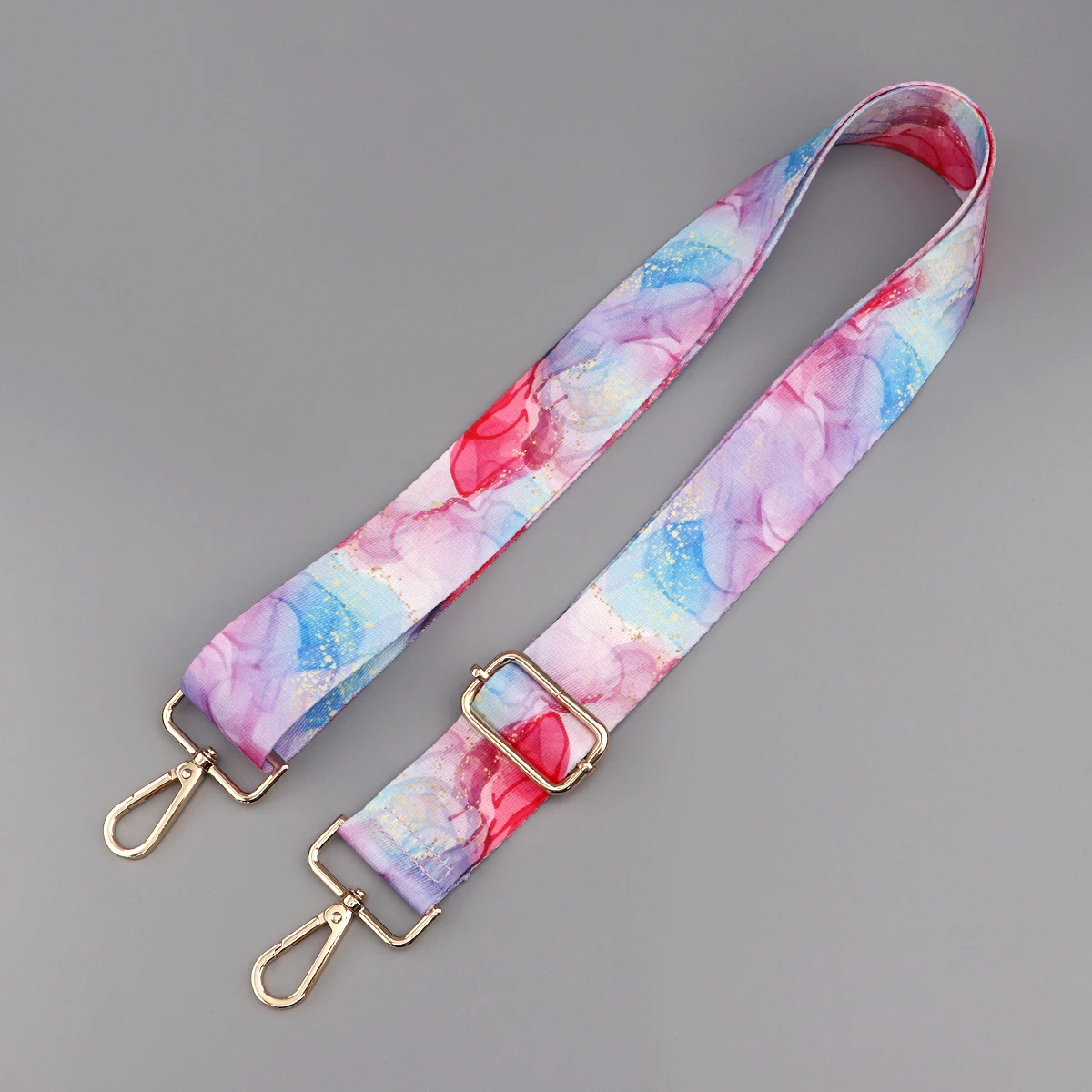 Color: Bronze - Marbling Adjustable Strap Crossbody Shoulder Wide Bag Strap Bag DIY Women Shoulder Bag Handles Strap Adjustable Hanger Parts