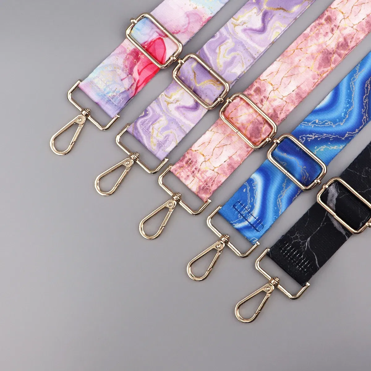 Color: Bronze - Marbling Adjustable Strap Crossbody Shoulder Wide Bag Strap Bag DIY Women Shoulder Bag Handles Strap Adjustable Hanger Parts