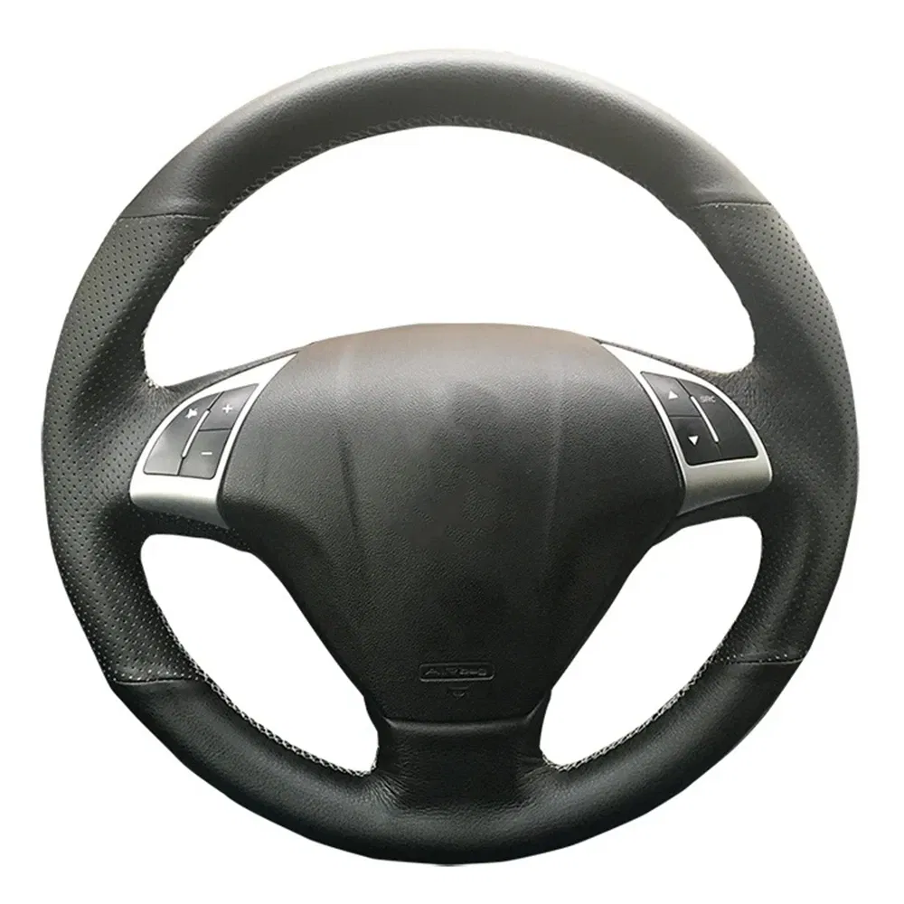 Color Name: Silver - Customized DIY Original Car Steering Wheel Cover For Fiat Bravo Doblo Opel Combo Grande Punto Linea Qubo Vauxhall Leather Braid