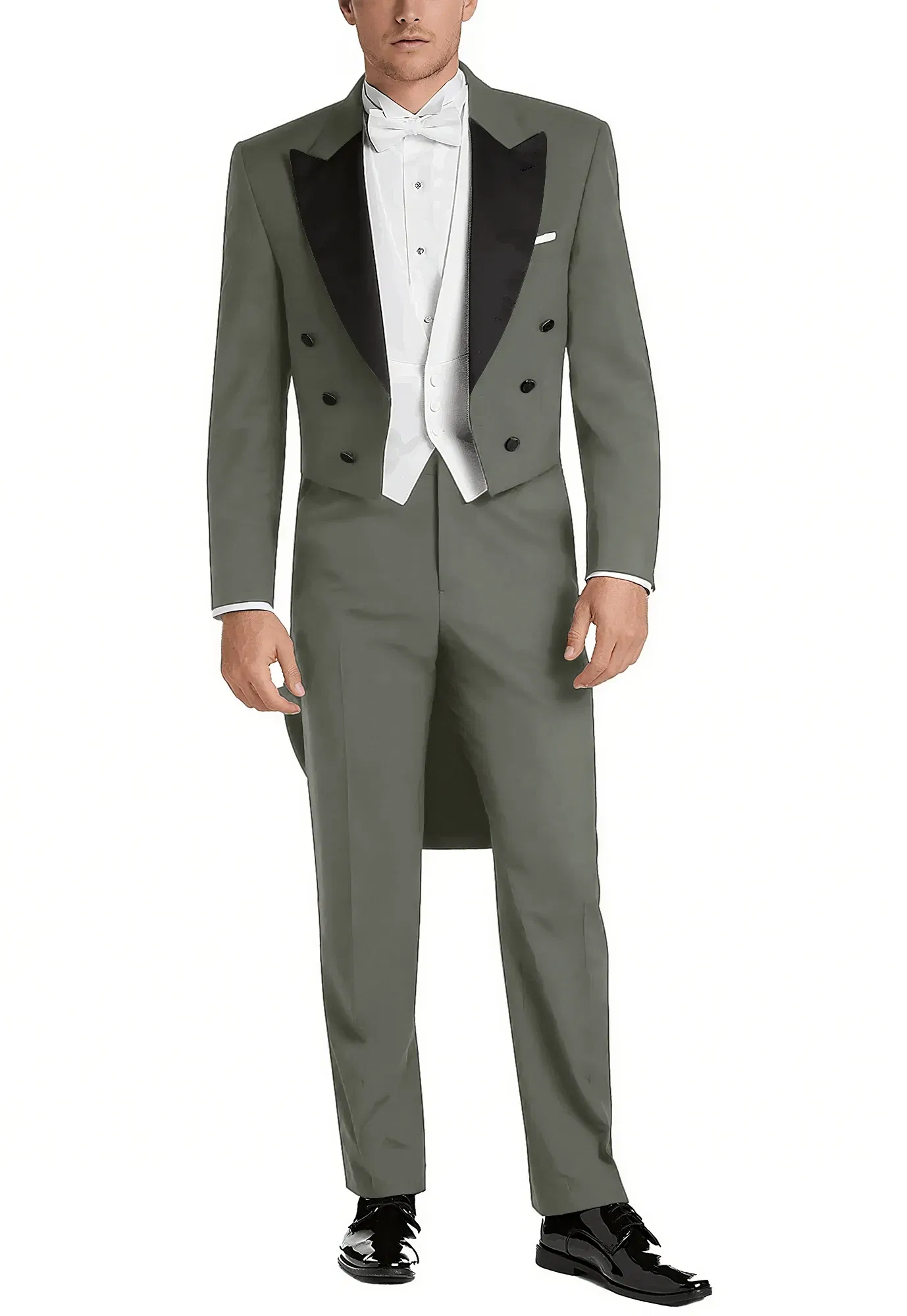 Color: Lavender, Size: XXL - Italy Style Aristocratic Men Suit Three Pieces(Jacket+Pants+Vest) Hot-selling High-quality Double Breasted Male Clothing