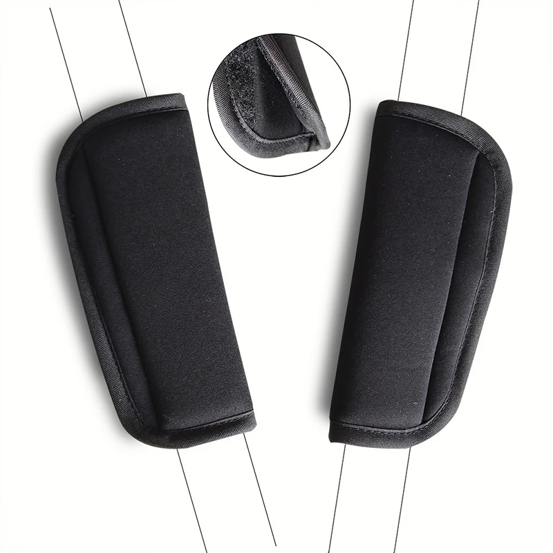 Color: GRAY - Stroller Strap Covers Three Piece Car Seats Accessories Cushion Shoulder Cushion For Stroller Pad Covers For Boy And Girl
