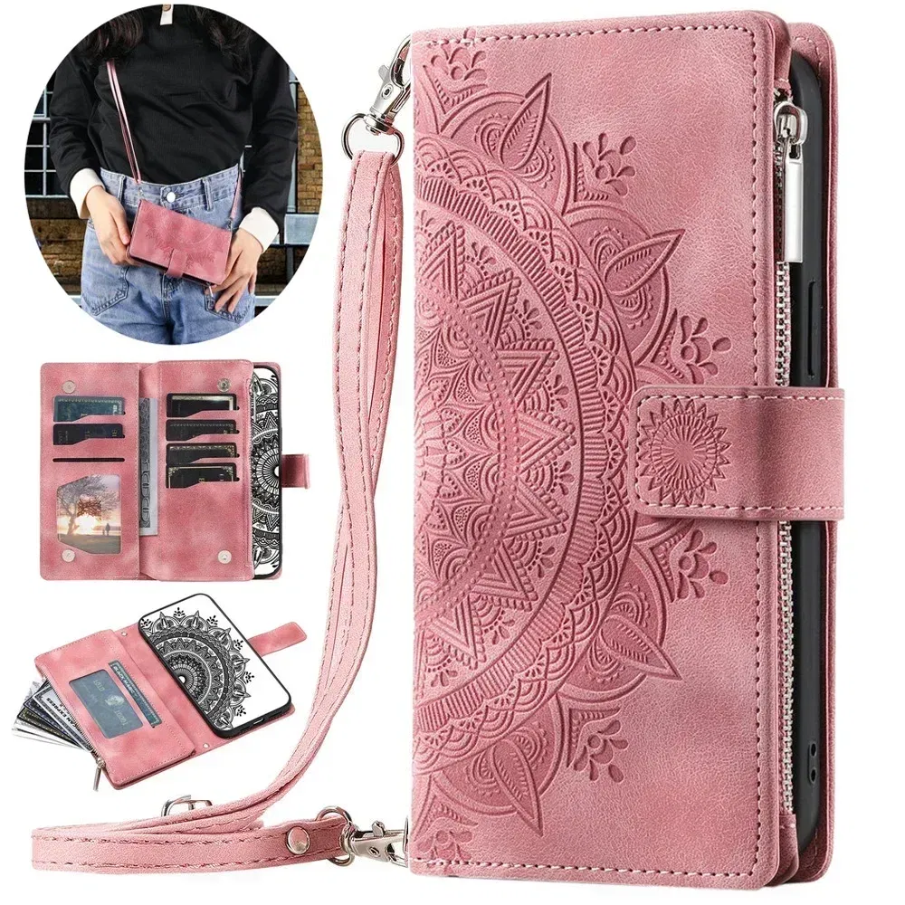 Color: Black Green, Material: PP - Capa For Motorola G85 G54 Power G24 G34 G45 5G Flip Case Zipper Leather Book Funda Moto G84 G53 23 G14 13 G04 S G 54 84 73 64 45