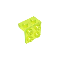 Color: green - MOC PARTS GDS-641 ANGLE PLATE 1X2 / 2X2 compatible with lego 44728 21712 92411 children's toys Assembles Building Blocks
