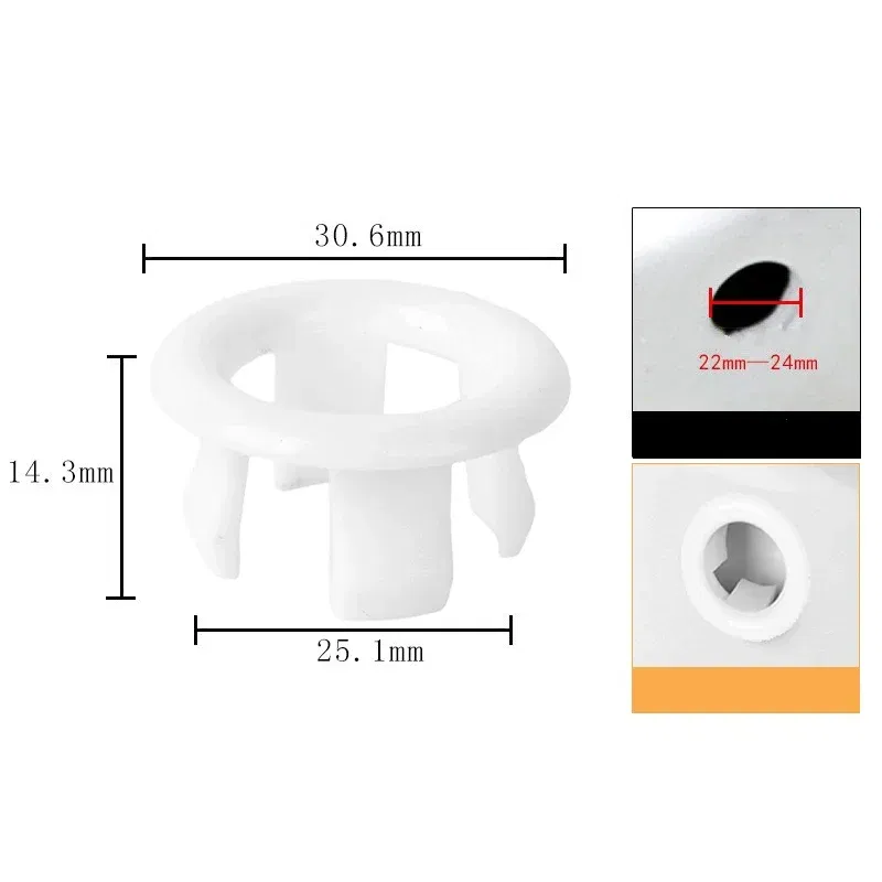 Color: Yellow, Outer Diameter: 84mm - 4/1pcs Sink Hole Round Overflow Cover Kitchen Basin Trim Hollow Overflow Ring Plug Bathroom Wash Basin Overflow Ring Accessories