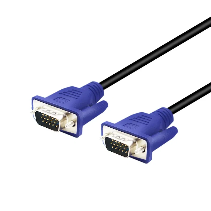 1.5m VGA Extension Cable HD 15 Pin Male to Male VGA Cables Cord Wire Line Copper Core for PC