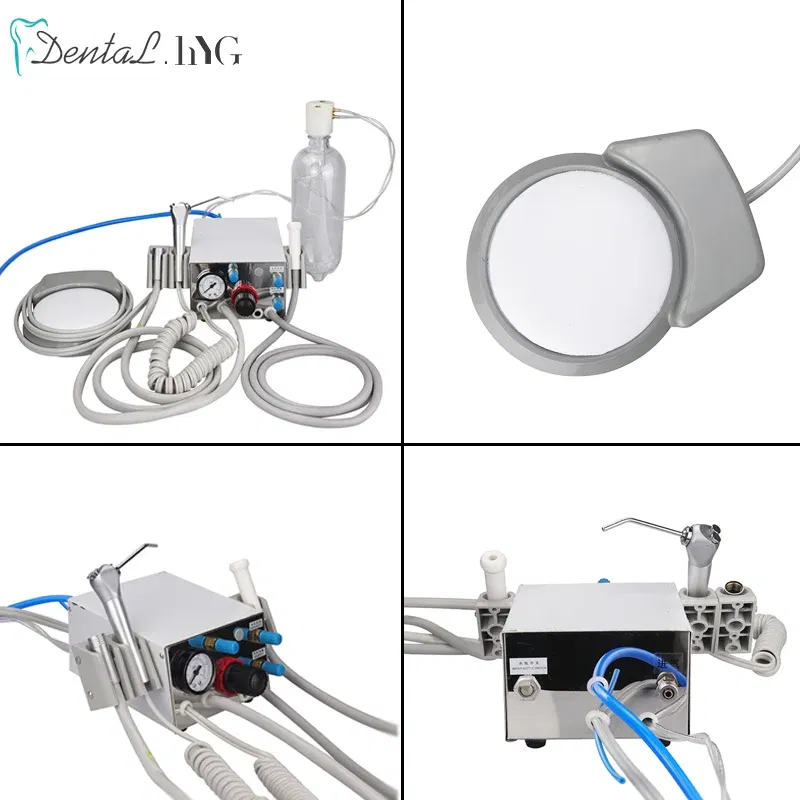 Color: Blue, Ships From: CHINA - Portable Dental Turbine Unit Air Control 3 Way Syringe Handpiece Tubing Foot Switch Dental Equipments Work With Air Compressor