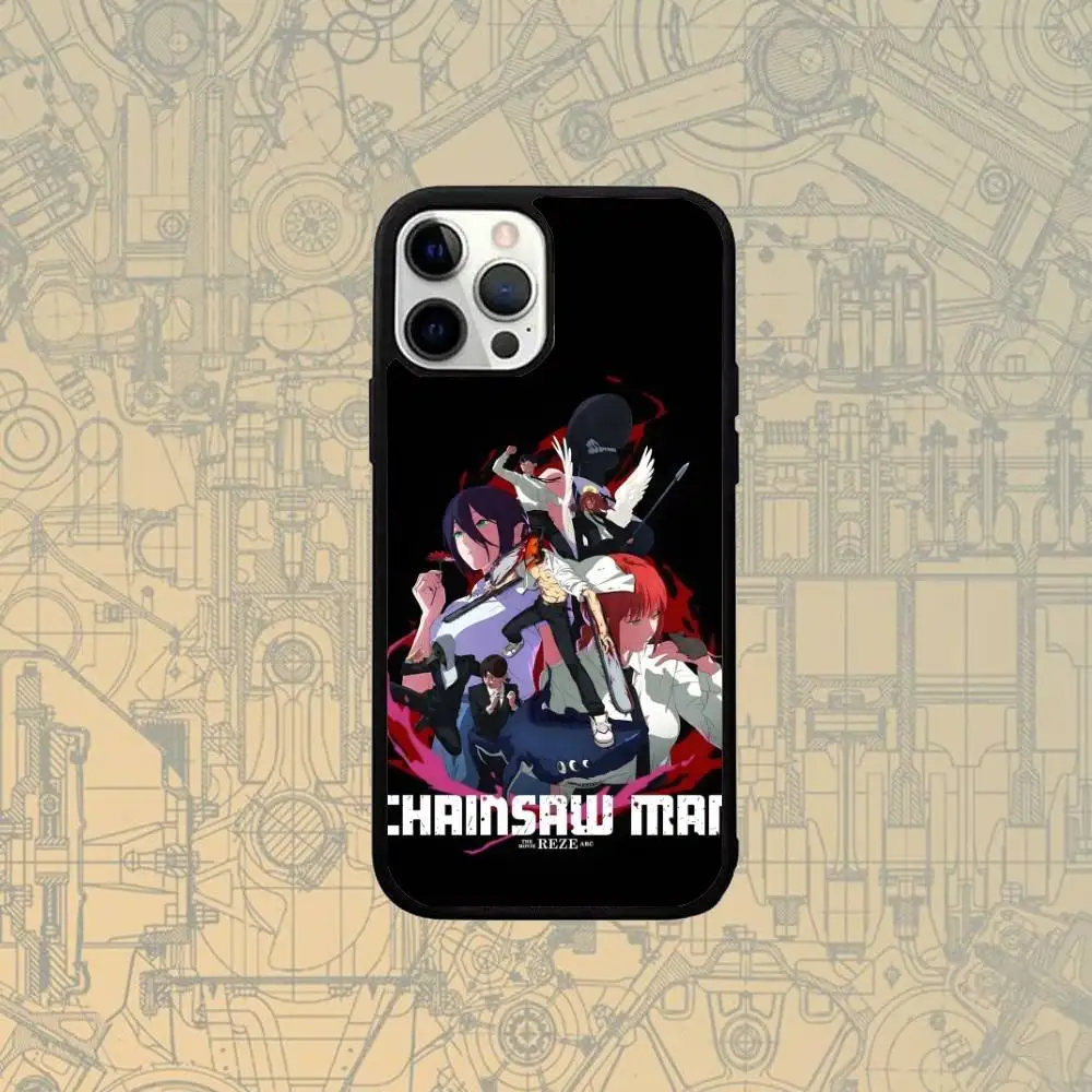 Color: Blue, Material: TPU - C-Chainsawman Reze Arc Movie Phone Case For IPhone 17,16,15,Pro,Max,Air,14,Plus,13,12,11 Magesafe Wireless Charge Cover