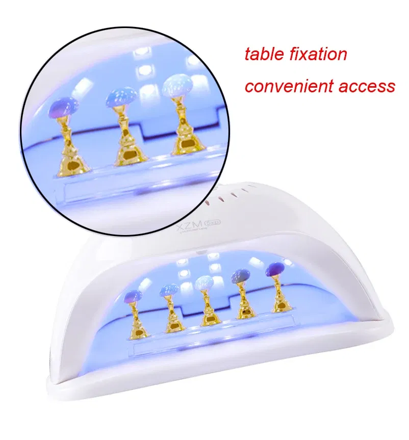 Color: Light Grey - 5pcs/Pack Chess Magnetic Nail Holder Practice Display Stand Gold Silver Rose-Golden Showing Shelf Gel Polish Display Stand Tools