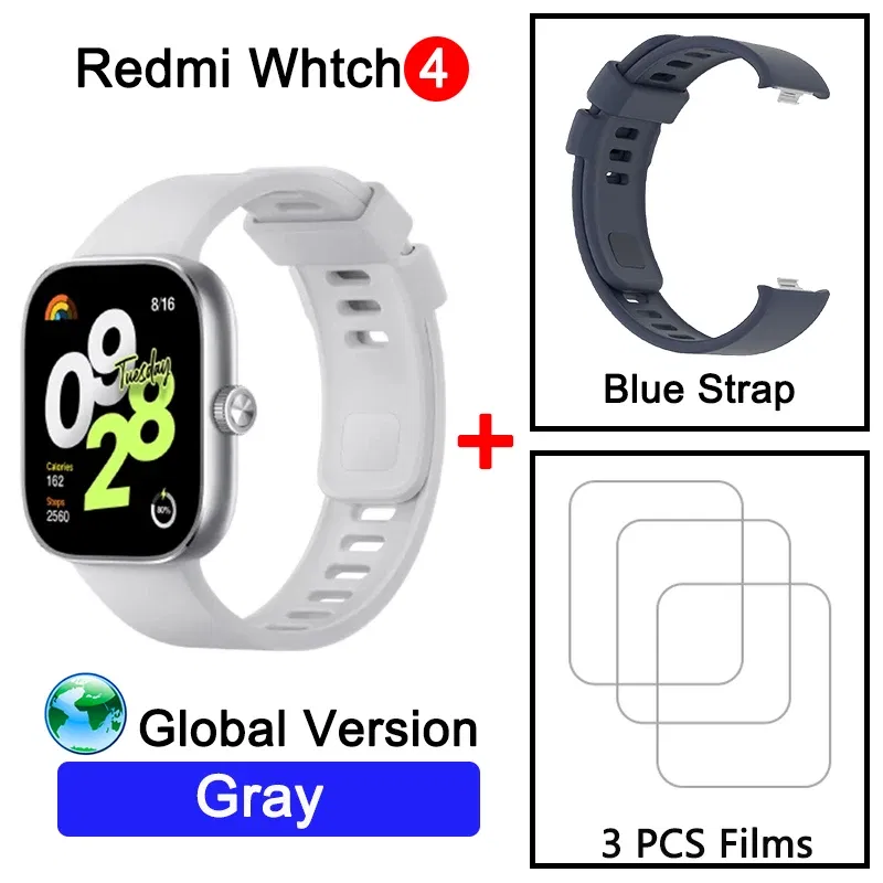 Color: Khaki, Ships From: CHINA - New! Global Version Watch 4 Ultra Large 1.97'' AMOLED Display GPS GNSS Smartwatch Bluetooth Phone Call Smart Sleep Monitoring