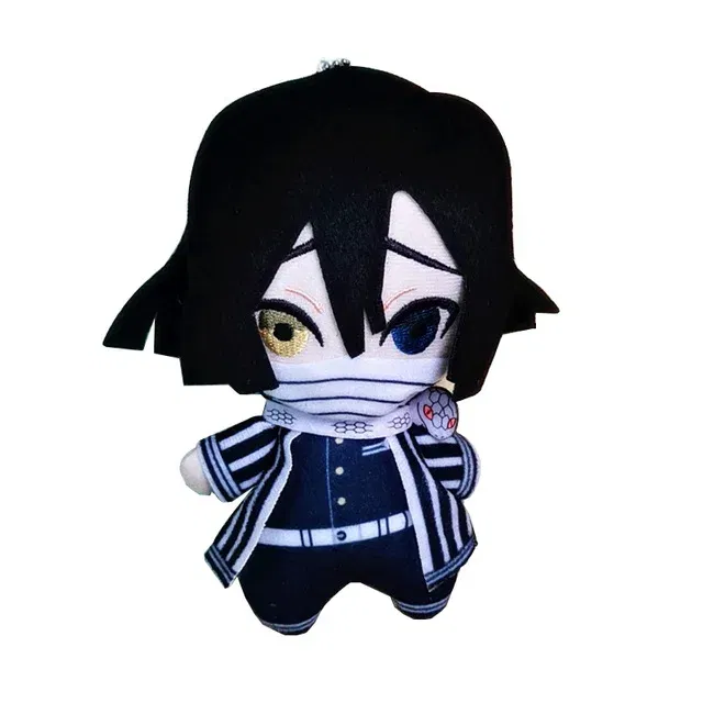 Color: Orange, Height: 11cm-30cm - 15cm Japan Anime Demon Slayer Akaza Rui Iguro Obanai Tanjirou Kamado Nezuko Agatsuma Zenitsu Plush Toys Doll Peluche Gift