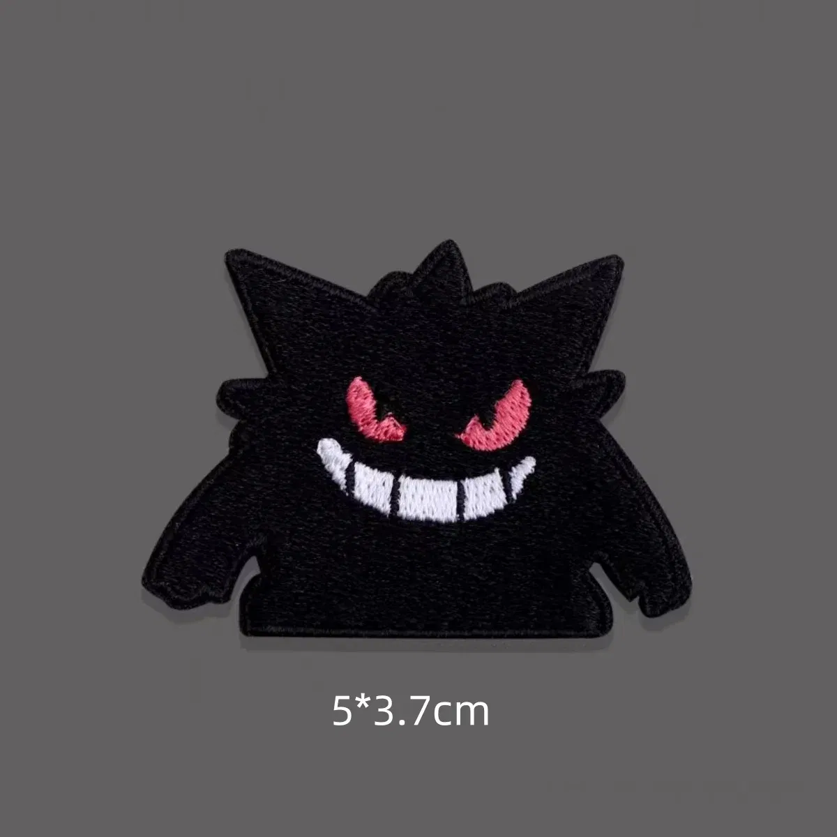 Color: VIOLET/?«?—?…° - Original Pokemon 3 style Gengar Patch DIY Badge Cloth Patch Embroidery Clothing bag sticker Down Jacket Denim Xmas Gift