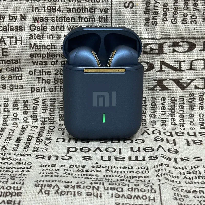 Color: Blue - xiaomi J18 Wireless Earphone Bluetooth Headset 9D Noise Reduction Gaming Headset With Microphone TWS Ear Buds Hands-free Earbuds