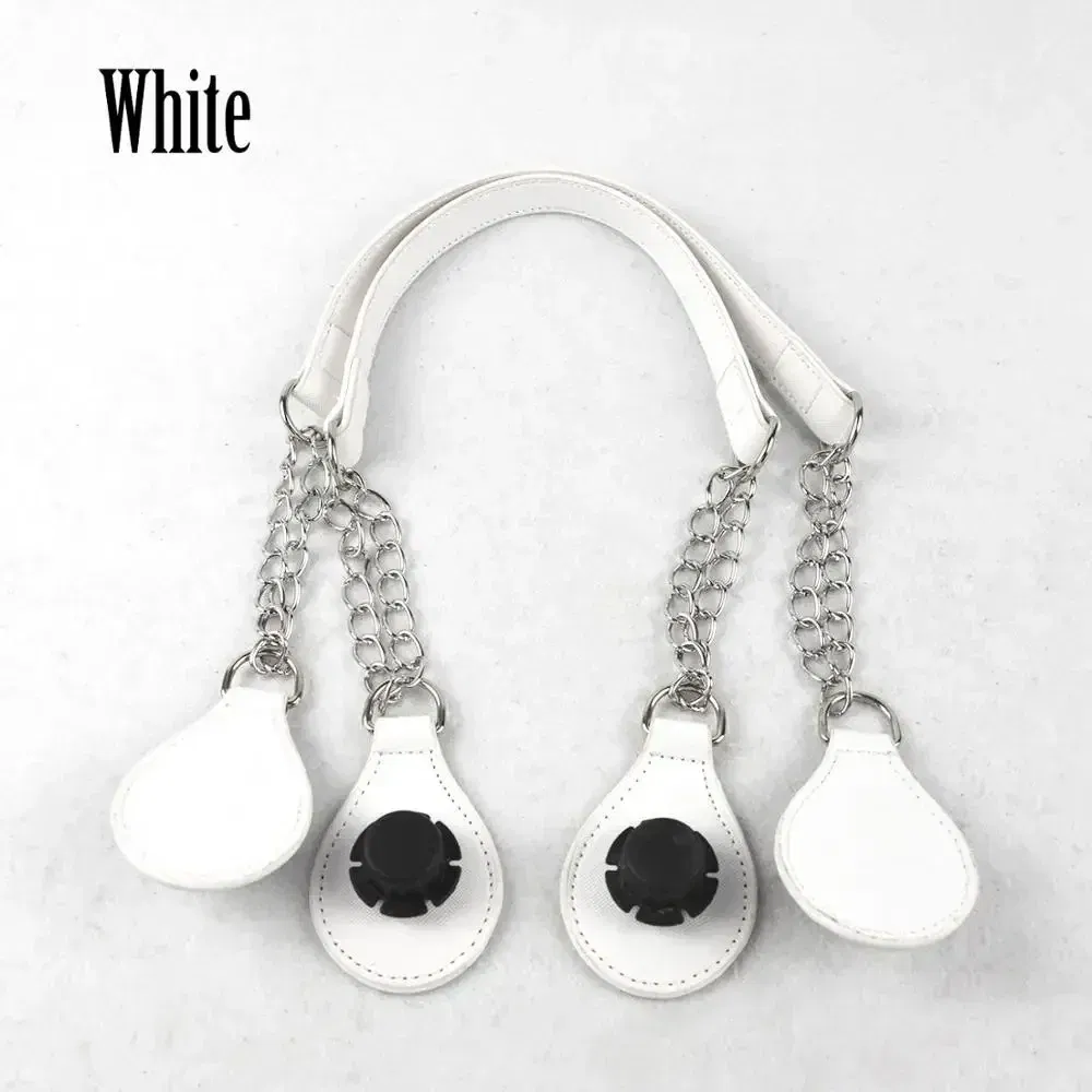 Color: Bronze, Ships From: CHINA - TANQU 1 Pair Long leather PU chain Handle with Tear Drop End Double Metal Chain for O Bag for EVA Obag Women Bag