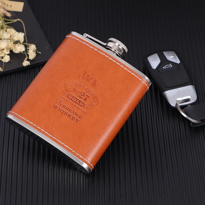 Color: Blue - 7oz/8oz Portable Pocket Hip Flask Outdoor Travel Stainless Steel Flask Whiskey Drink Alcohol Flasks 8oz Steel Hip Flask Flagon