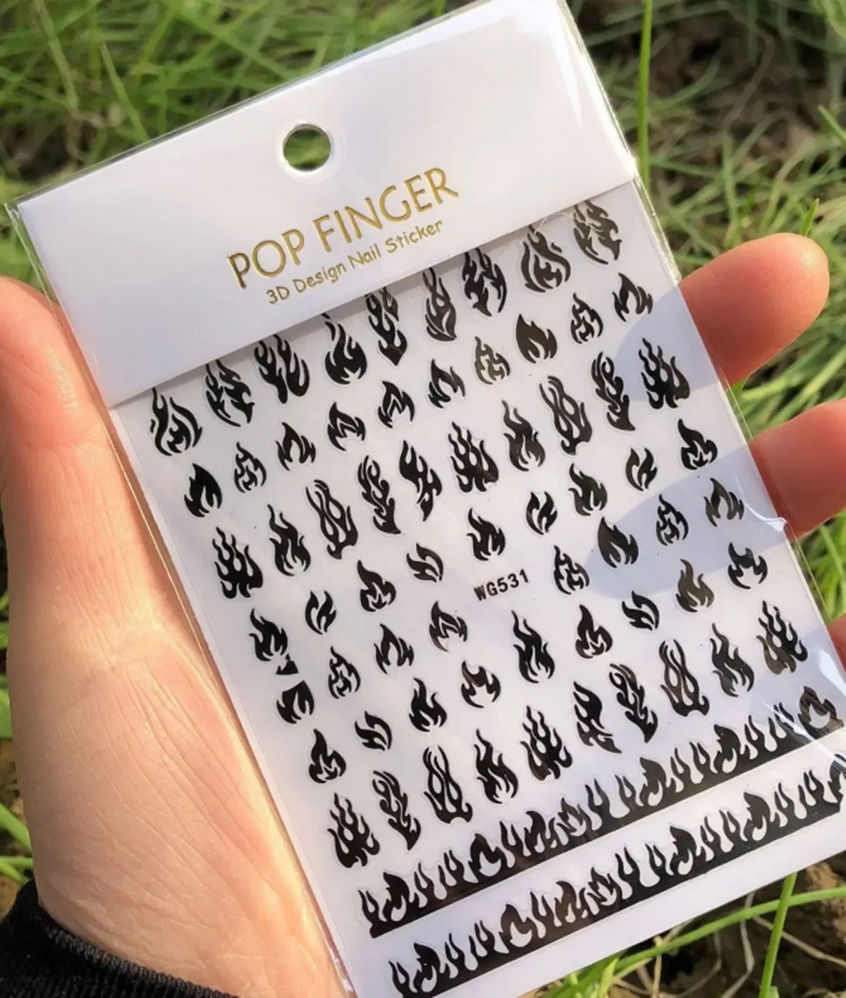 Color: Peach - 1PCS New English Alphabet Nail Stickers Multi-Color Laser Reflective Nail Slider Art Cool Text Nail Kit