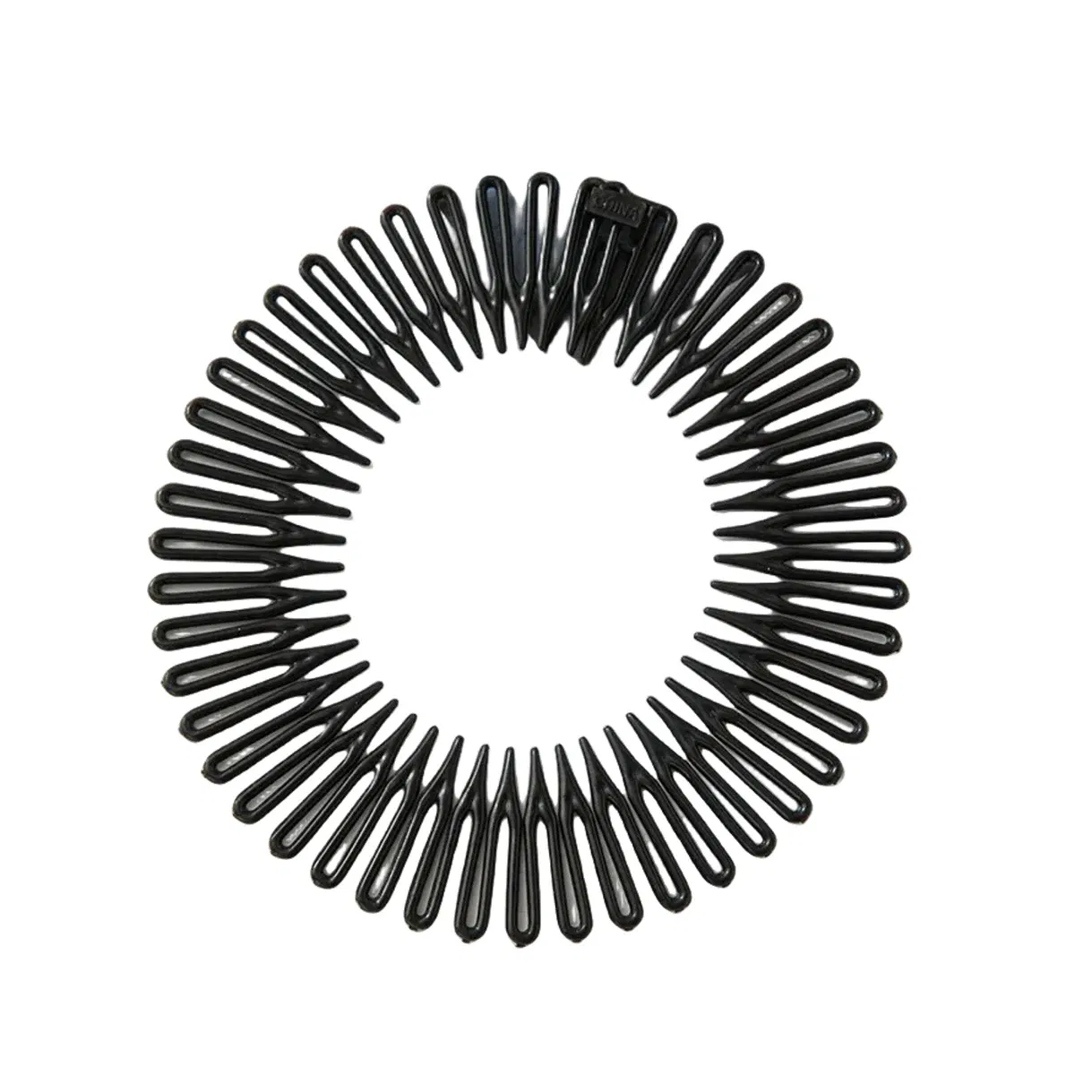 Color: black - Women Invisible Broken Hair Hairpin Adult Tiara Tools Roll Curve Needle Bangs Fixed Insert Comb Professional Styling Accessories