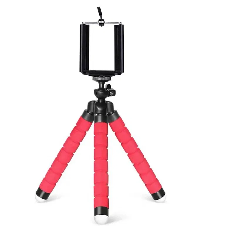 Color: Red - Tripods Tripod For Phone Mobile Camera Holder Clip Smartphone Monopod Tripe Stand Octopus Mini Tripod Stativ For Phone
