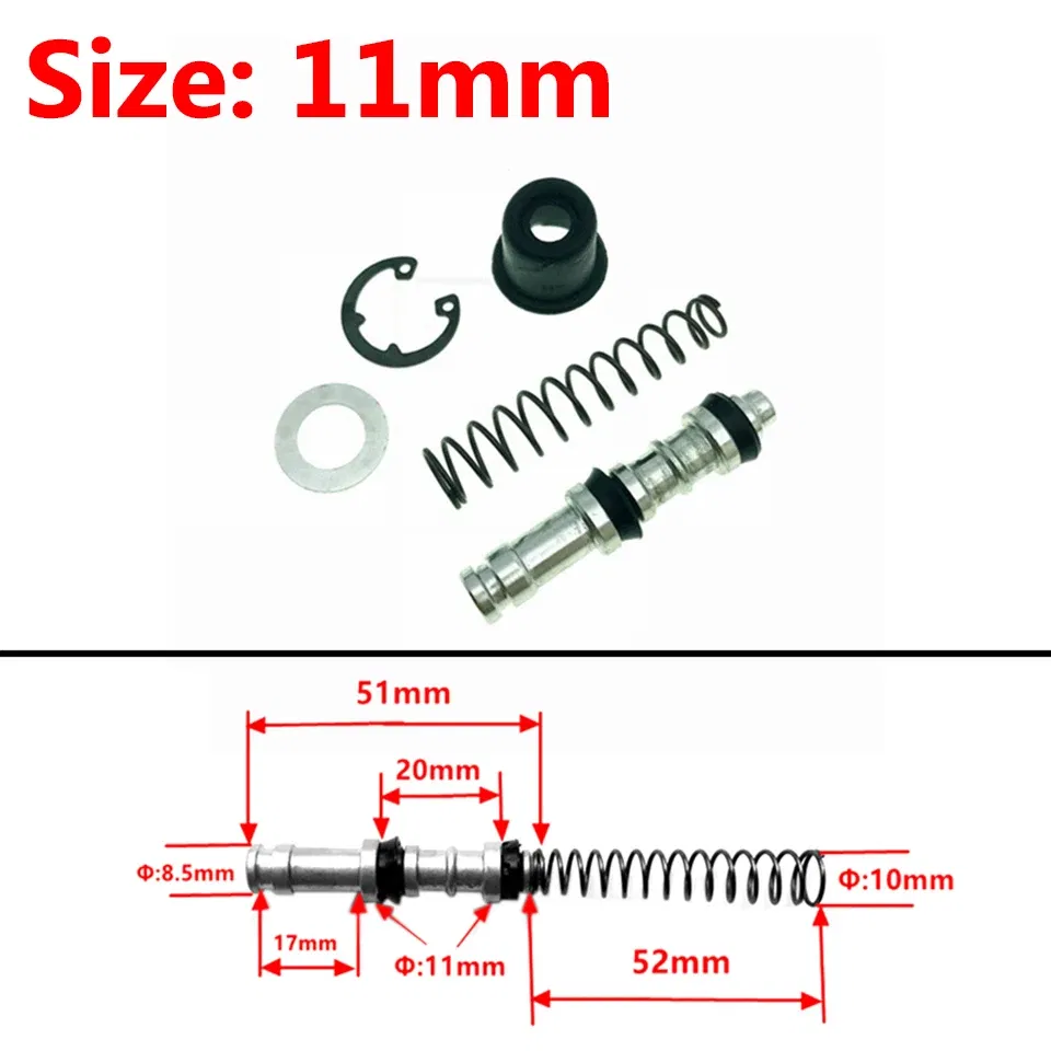 Color: Lavender - Motorcycle Clutch Brake Pump Piston Plunger Repair Set Master Cylinder Piston Rigs Repair Fit Motocros/Scooter Brake Accessories