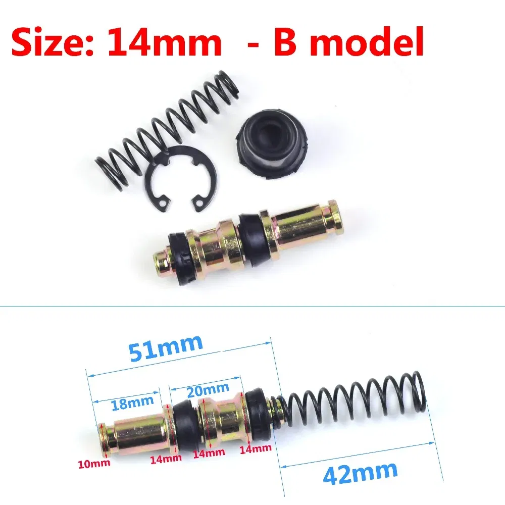 Color: Lavender - Motorcycle Clutch Brake Pump Piston Plunger Repair Set Master Cylinder Piston Rigs Repair Fit Motocros/Scooter Brake Accessories
