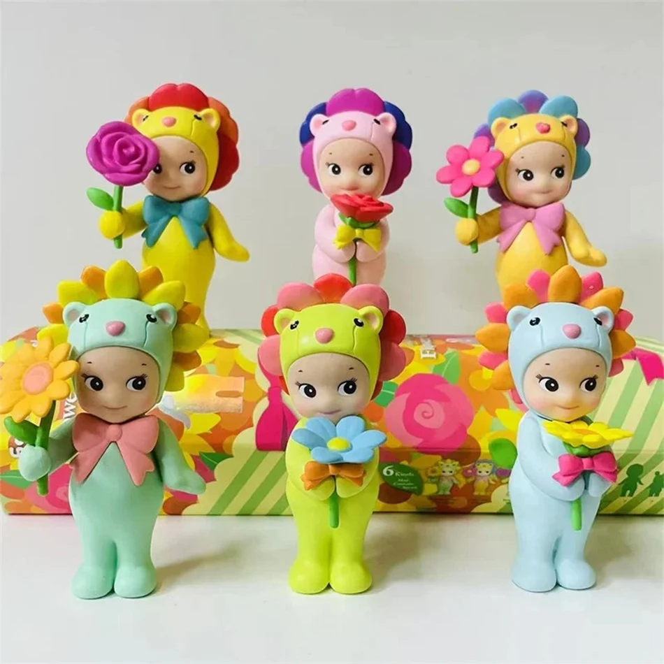 Color: Blue - Sunshine Angel Party Angel Kids Christmas Birthday Gift Flower Gift Series Tide Doll Car Decoration Cute Blind Box