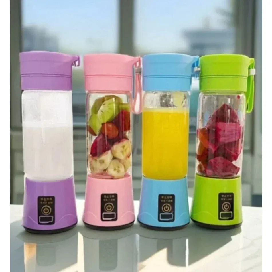 Color: WHITE - Portable Mini Blender for Shakes and Smoothies Rechargeable USB 380ML Traveling Fruit Juicer Cup Hand Fruit Blender Juicing Cup