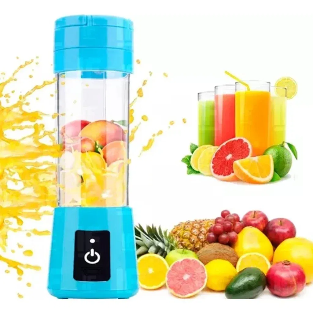 Color: WHITE - Portable Mini Blender for Shakes and Smoothies Rechargeable USB 380ML Traveling Fruit Juicer Cup Hand Fruit Blender Juicing Cup