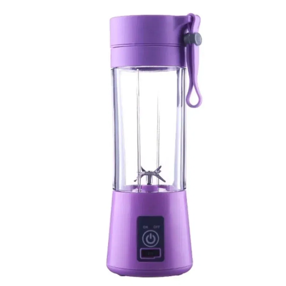 Color: WHITE - Portable Mini Blender for Shakes and Smoothies Rechargeable USB 380ML Traveling Fruit Juicer Cup Hand Fruit Blender Juicing Cup