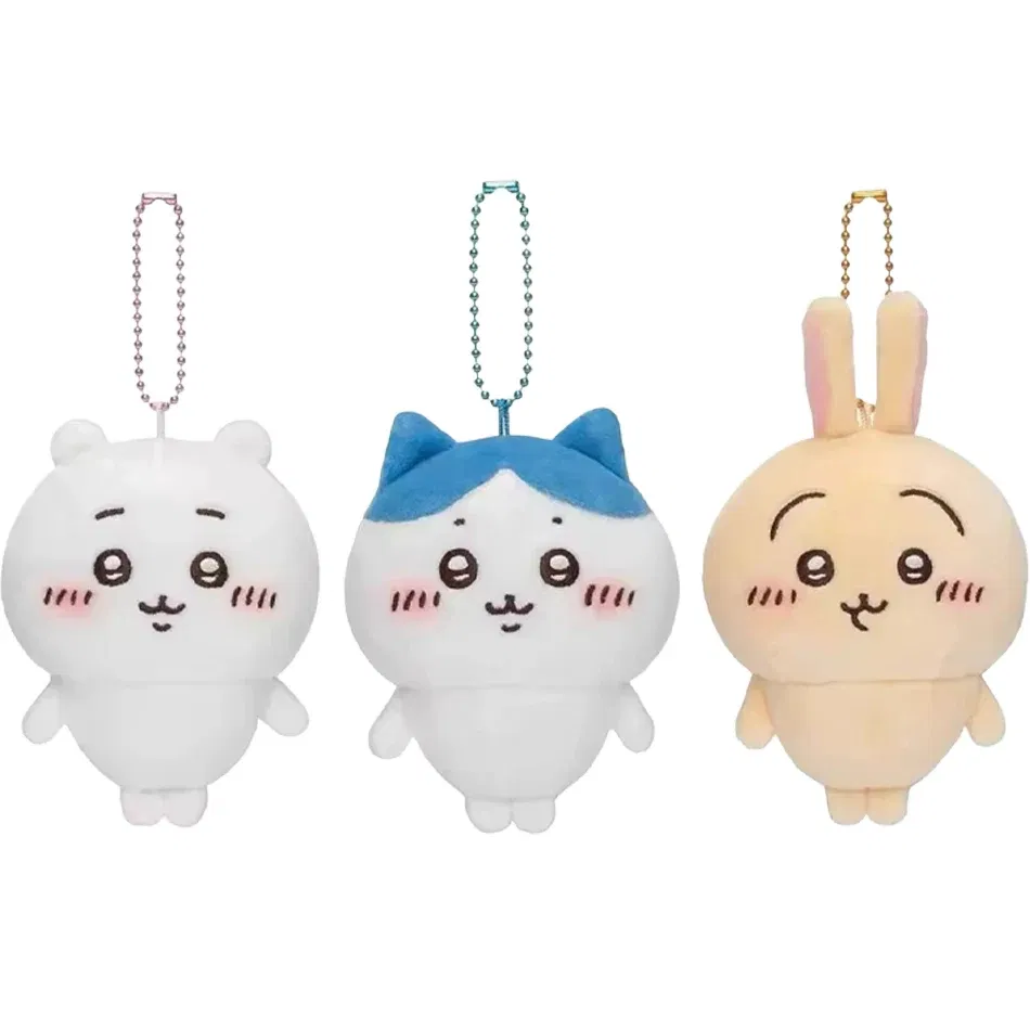Color: DeepPink - MONISO Chiikawa Doll Anime Cute Pajama plush pendant Hachiware Cartoon Bag Pendant Keychain Plush Doll Pendant Toy Birthday Gift