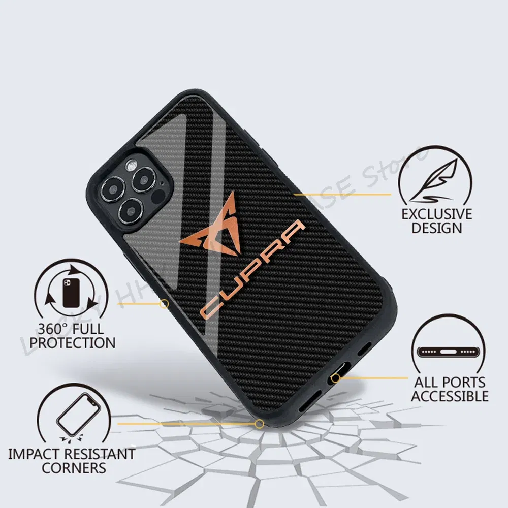Color: Beige, Material: Silicon - Cool Phone Case Phone Case Strong Magnetic Cupra Racing for IPhone 15 14 13 Pro Max 11 12 Mini for Magsafe