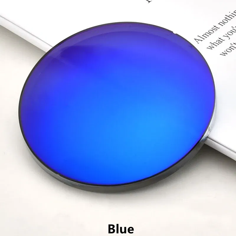 Lenses Color: GRAY, Lens Index: 1.49 - YIMARUILI 1.49 1.56 1.61 1.67 Polarized Lens Sunglasses Lens UV400 Optical Prescription CR-39 Resin Colorful Mirror Lens 1 Pair