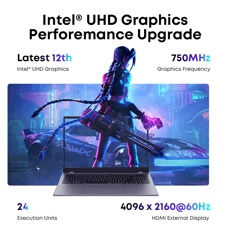 Color: Blue, Ships From: CHINA - To GemiBook Plus Laptop 15.6" Intel N100 Graphics for 12th Gen 1920*1080P 16GB RAM 512GB SSD With Cooling Fan Windows 11