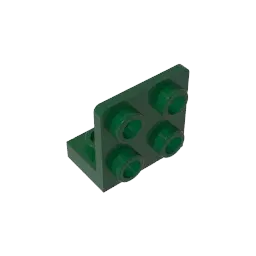 Color: DARK GRAY - MOC PARTS GDS-642 ANGULAR PLATE 1.5 BOT. 1X2 2/2 compatible with lego 99207 children's toys Assembles Building Blocks Technical