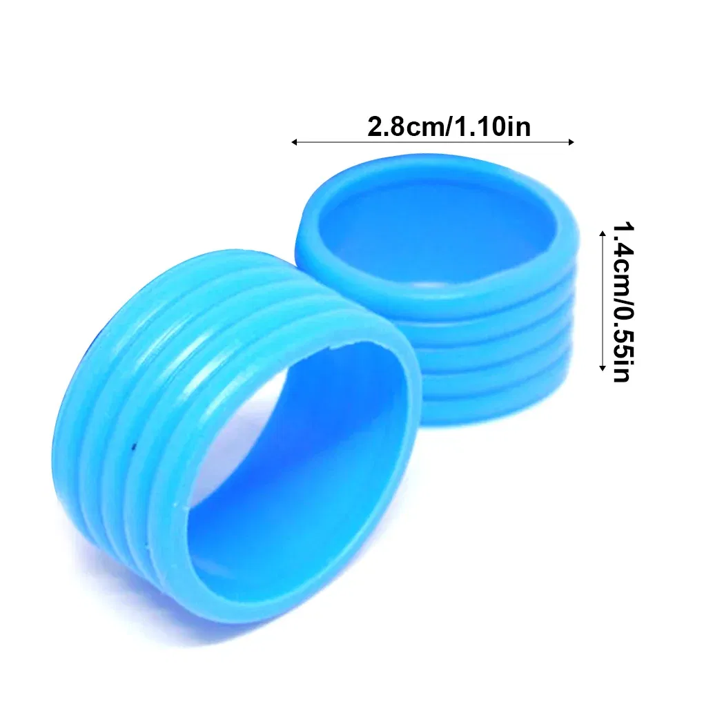 Color: silver, Ships From: CHINA - 2 Pieces Tennis Racket Grip Rubber Ring Badminton Bat Overgrip Fix Flexible Bands Finishing Protector Outdoor Sports Red