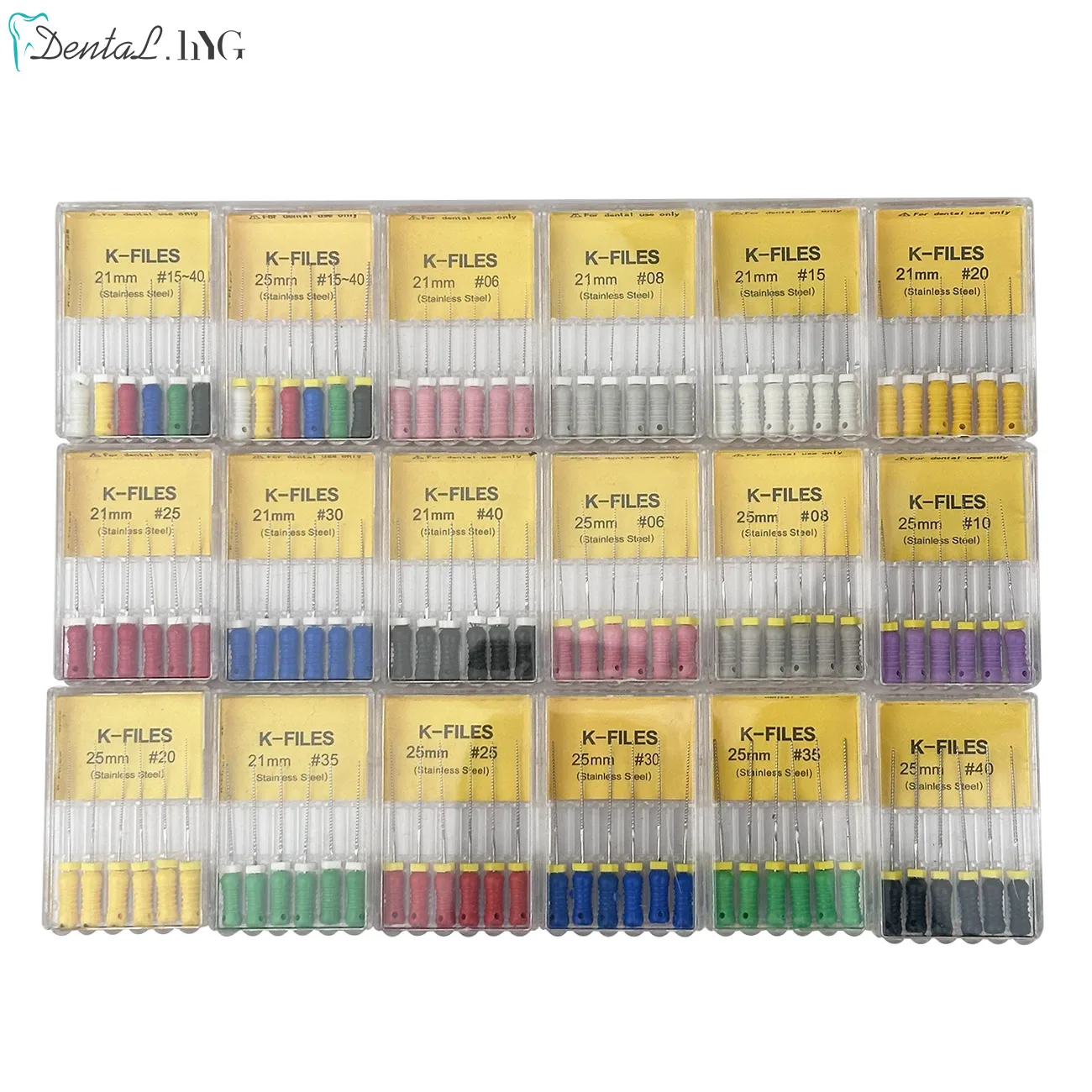 Color: Slate - Dental Tools Root Cannal Endo K File 21mm 25mm Stainless Steel Endodontic Instruments Dentist Dentistry Odontologia