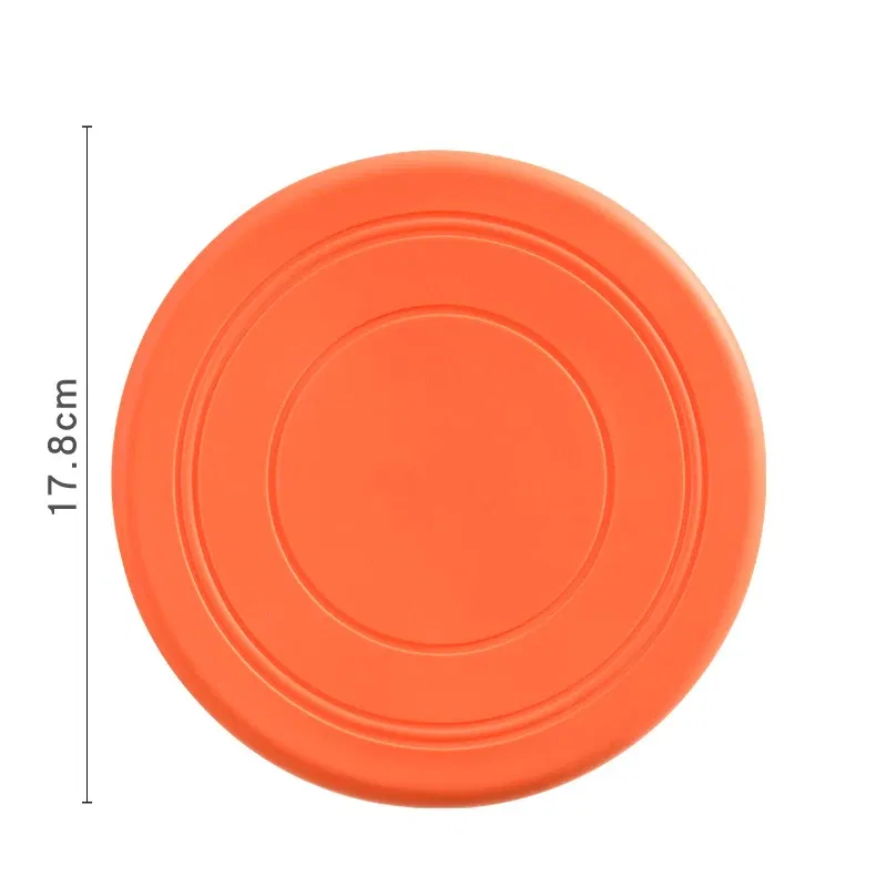 Color: Green - Dog Flying Discs Silicone Flying Saucer Floating Bite Resistant Dog Interactive Game Toy Pet Training Supplies