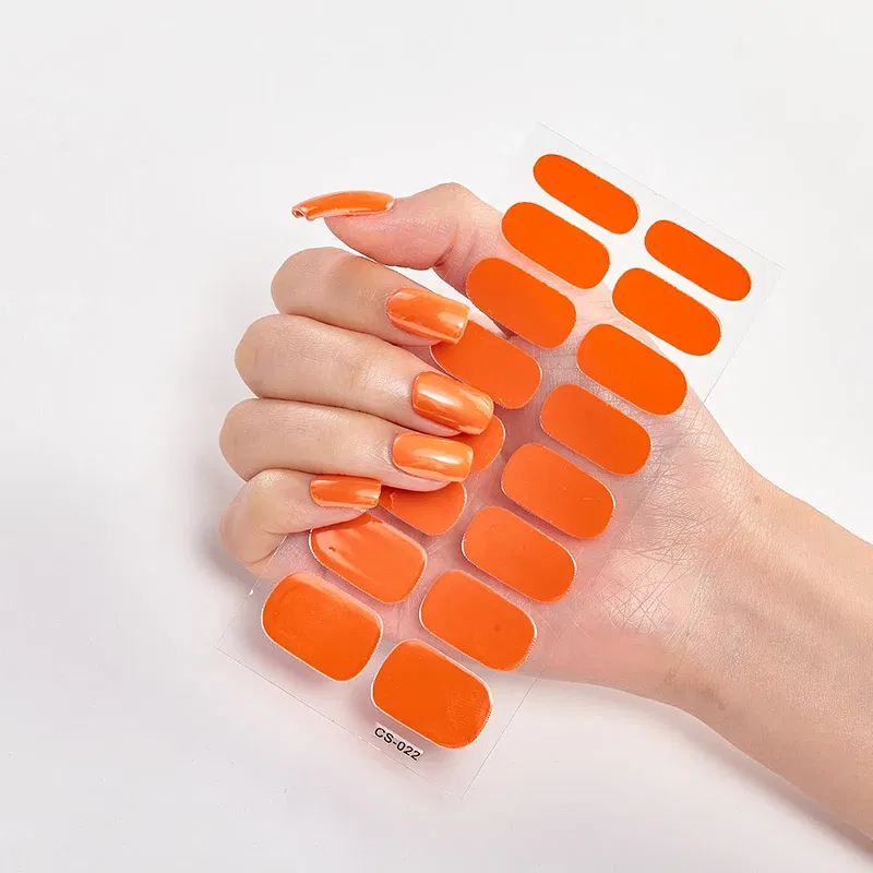 Color: Colorful Star - Nail Sticker Shiny Design Full Beauty Stickers for Nails Decals Plain Stickers Women Salon Nail Art