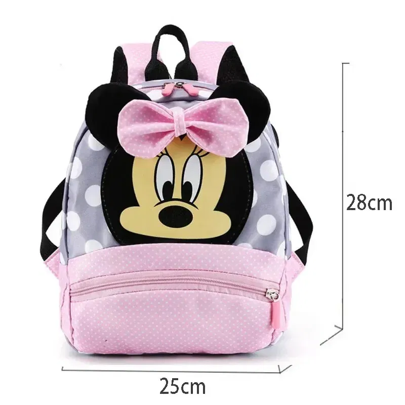 Color: Blue - Disney Cartoon Backpack For Baby Boys Girls Minnie Mickey Mouse Children Lovely Schoolbag Kindergarten Schoolbag Kids Gift