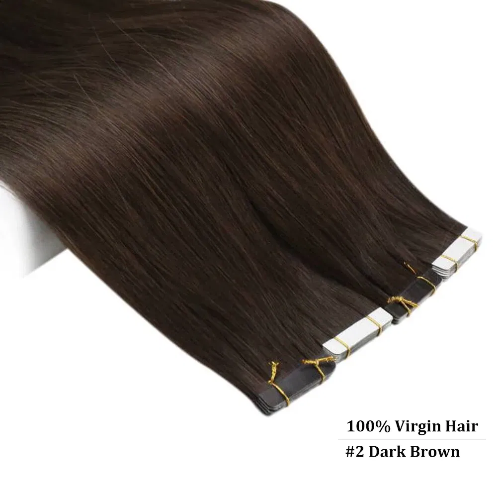 Color: P4/6/27, Items per Package: 40 pcs, Length: 24 Inches, Life Span: 12 months - [Last 12 Months] Ugeat Tape in Hair Extensions Virgin Human Hair 10A Grade Tape in Extensions  Human Hair